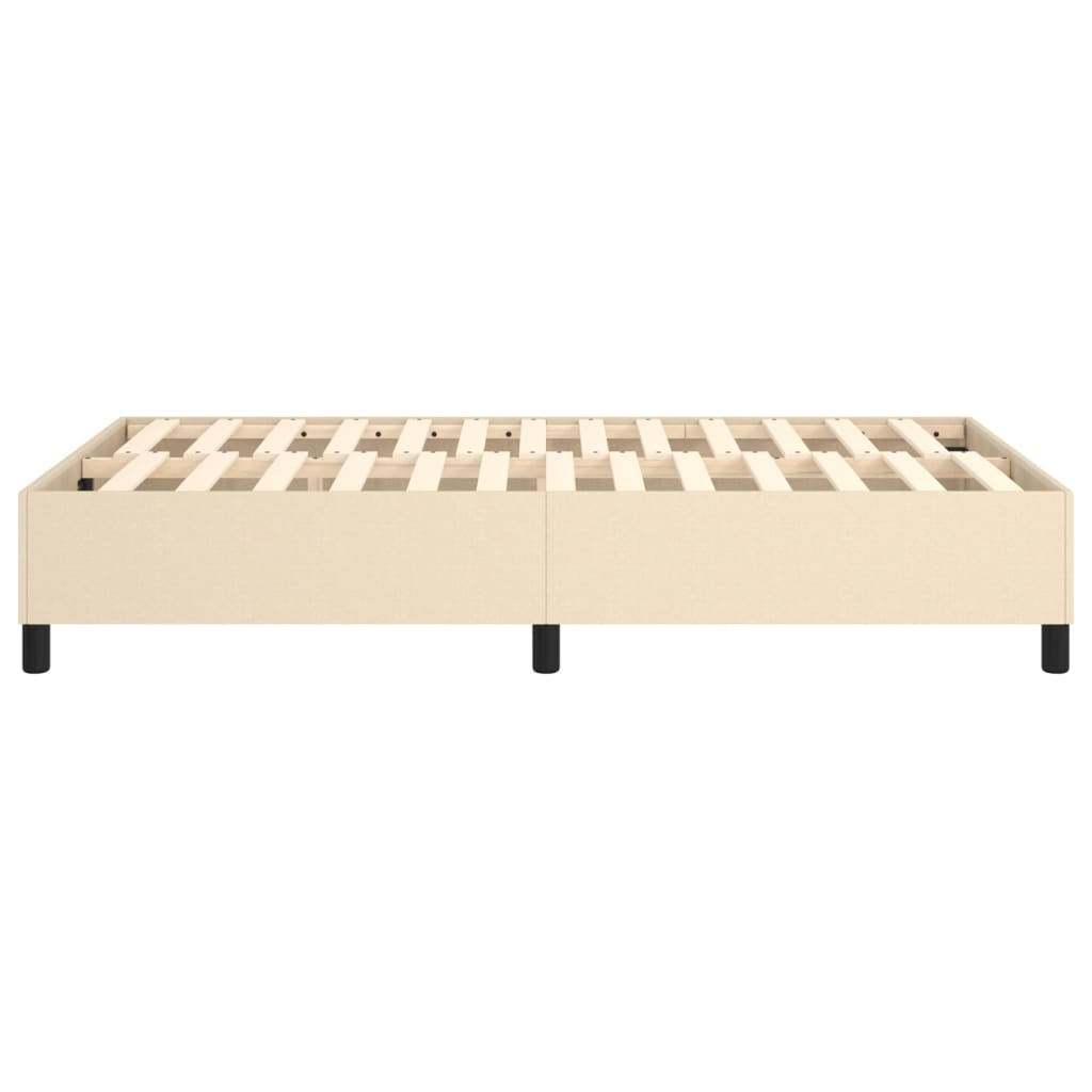 Boxspring sengeramme Creme 120x200 cm Stof