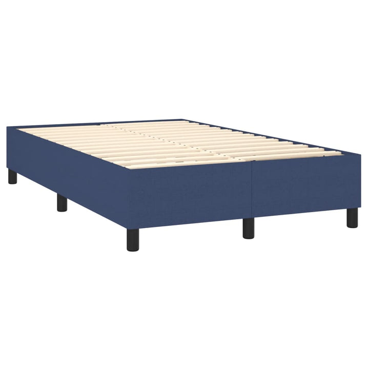 Boxspring sengeramme 120x200 cm stof blå