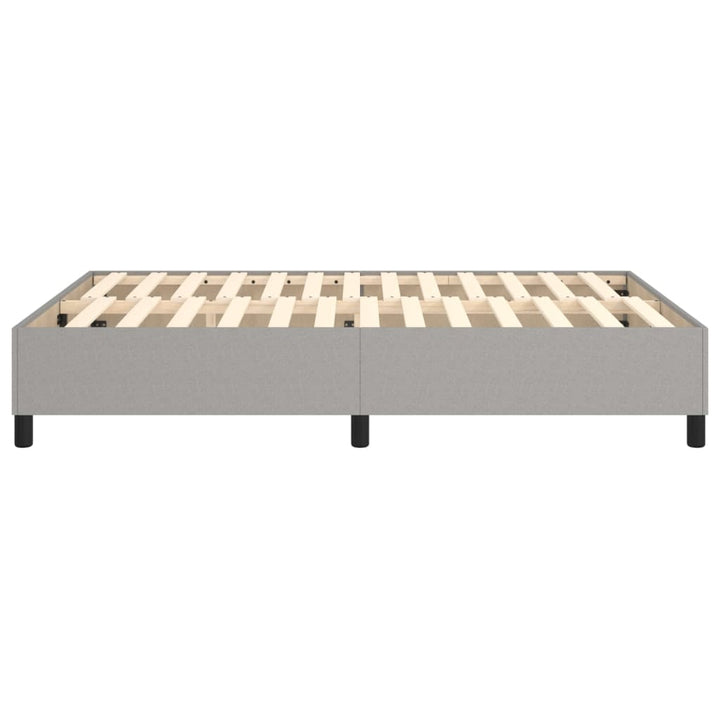 Boxspring sengeramme 140x190 cm stof lysegrå