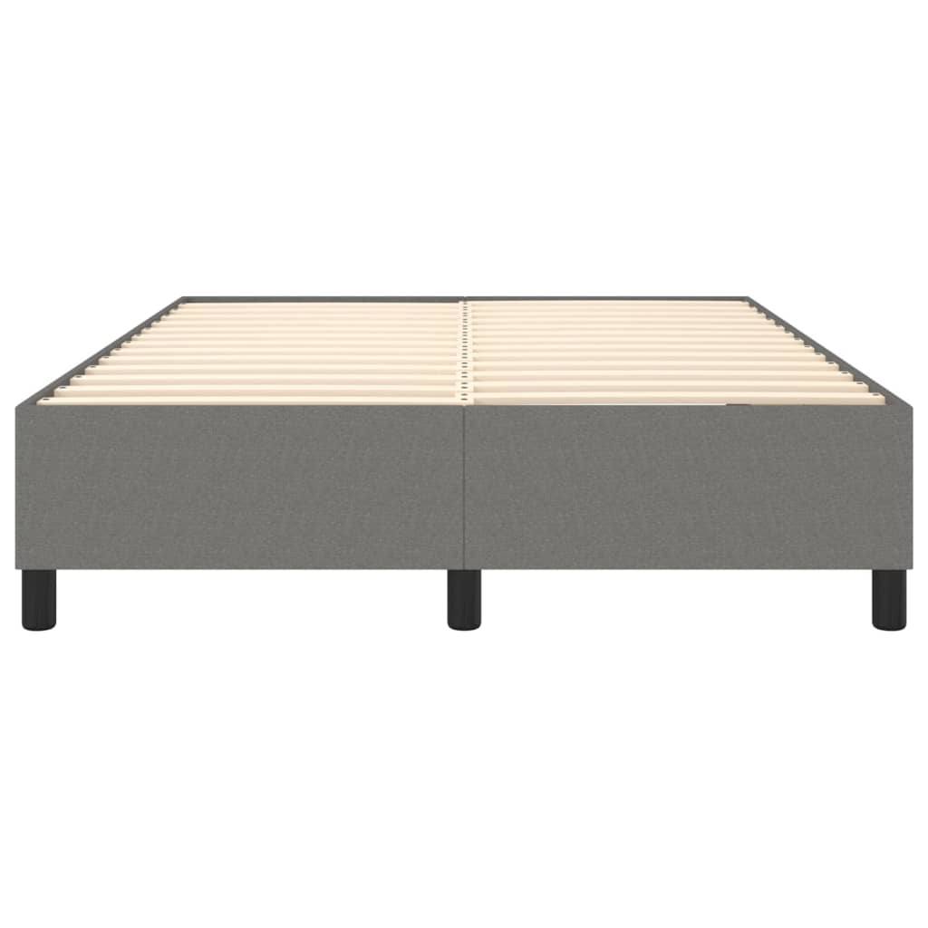 Boxspring sengeramme 140x190 cm stof mørkegrå