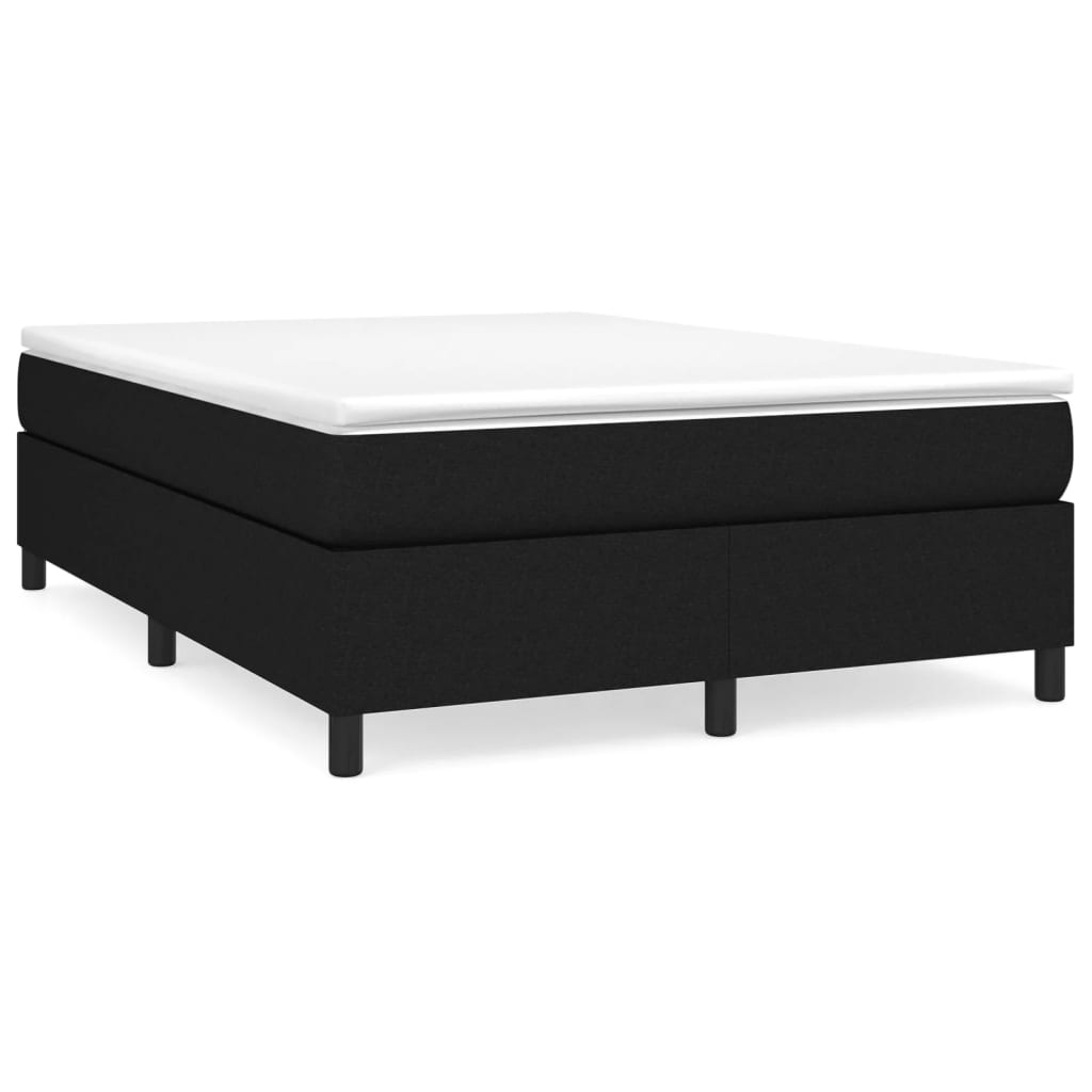 Boxspring sengeramme 140x190 cm stof sort