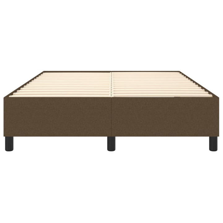 Boxspring sengeramme 140x190 cm stof mørkebrun