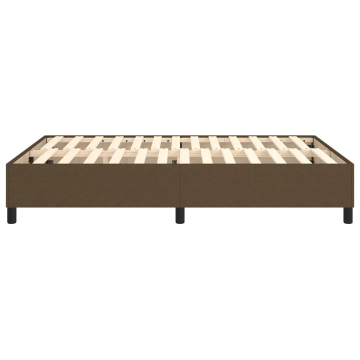 Boxspring sengeramme 140x190 cm stof mørkebrun