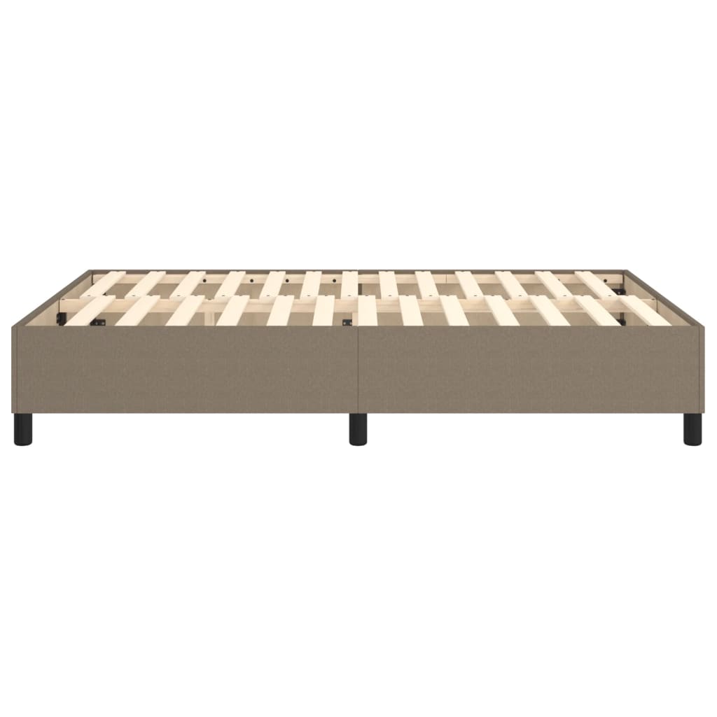 Boxspring sengeramme 140x190 cm stof gråbrun