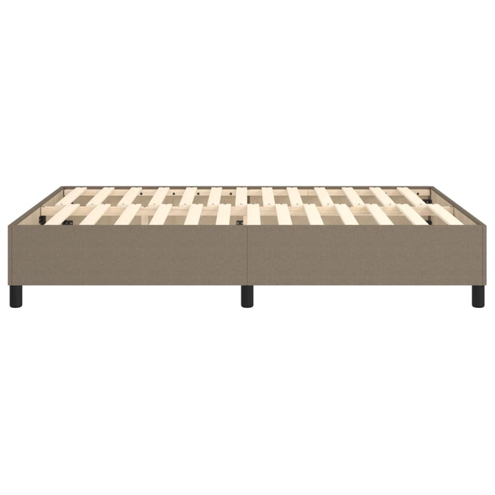 Boxspring sengeramme 140x190 cm stof gråbrun