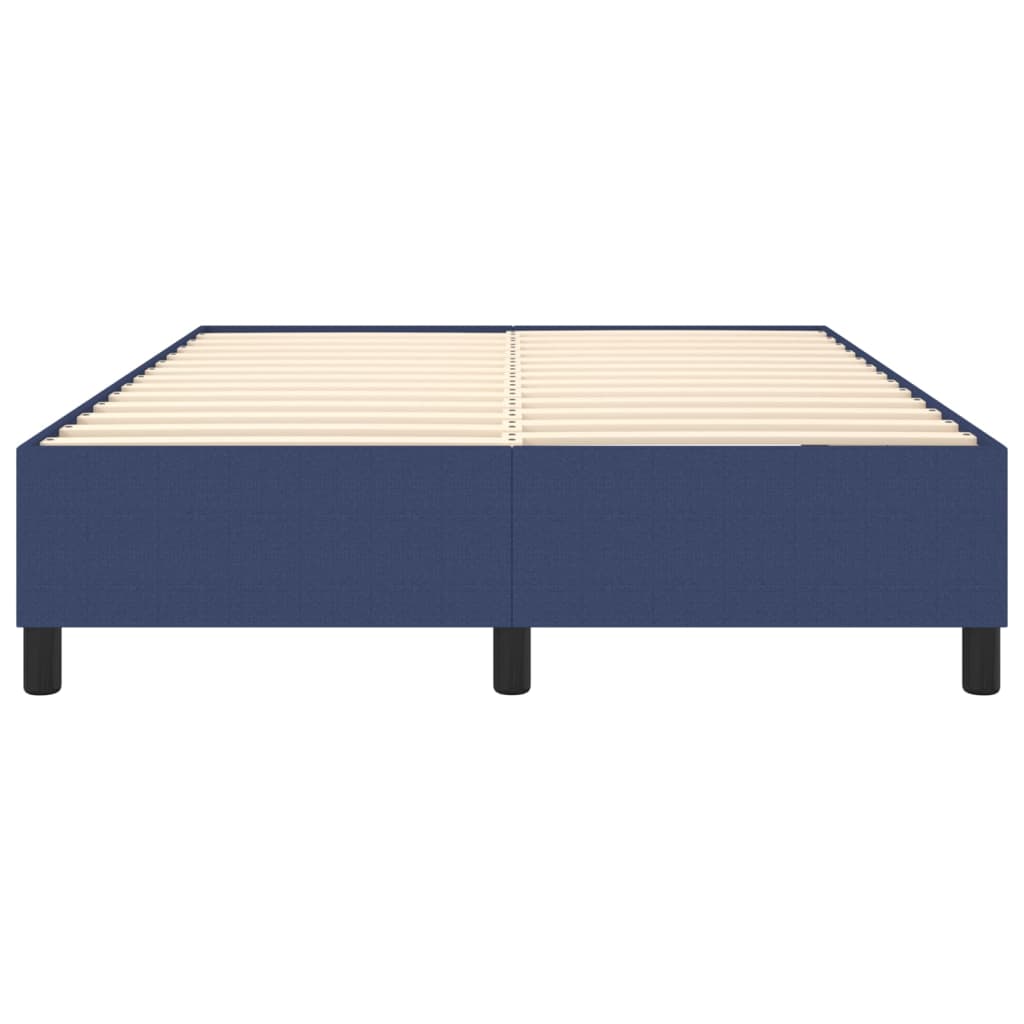 Boxspring sengeramme 140x190 cm stof blå