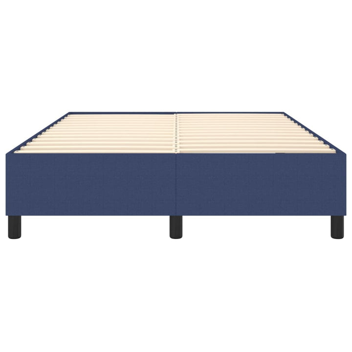 Boxspring sengeramme 140x190 cm stof blå