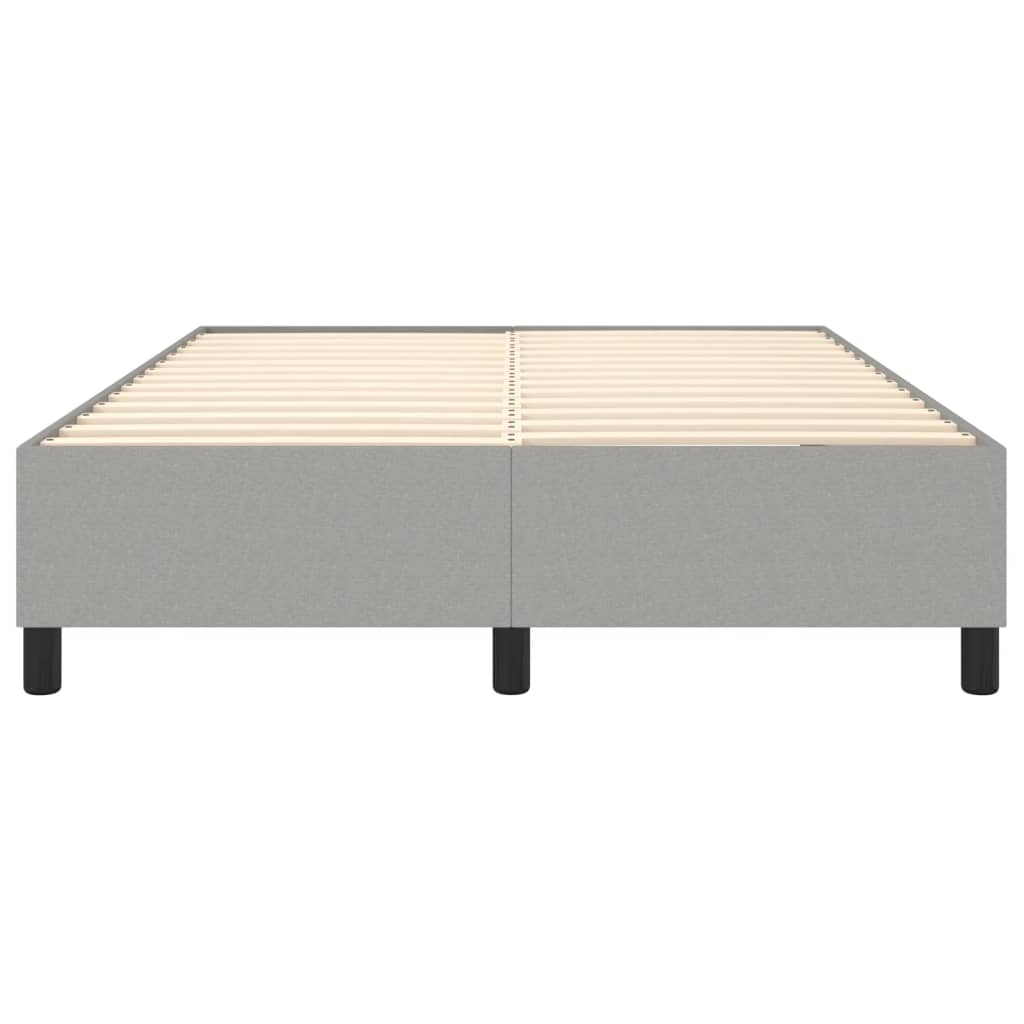 Boxspring sengeramme 140x200 cm stof lysegrå