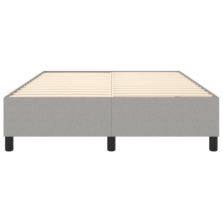 Boxspring sengeramme 140x200 cm stof lysegrå