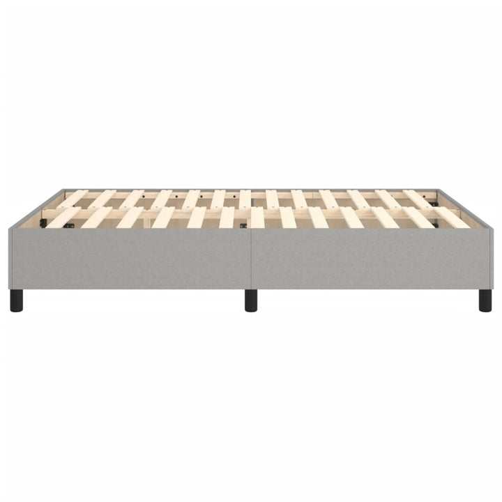 Boxspring sengeramme 140x200 cm stof lysegrå
