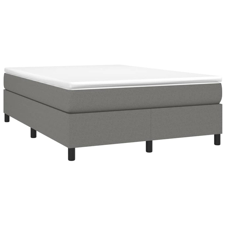 Boxspring sengeramme 140x200 cm stof mørkegrå