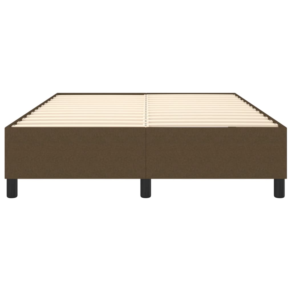 Boxspring sengeramme 140x200 cm stof mørkebrun