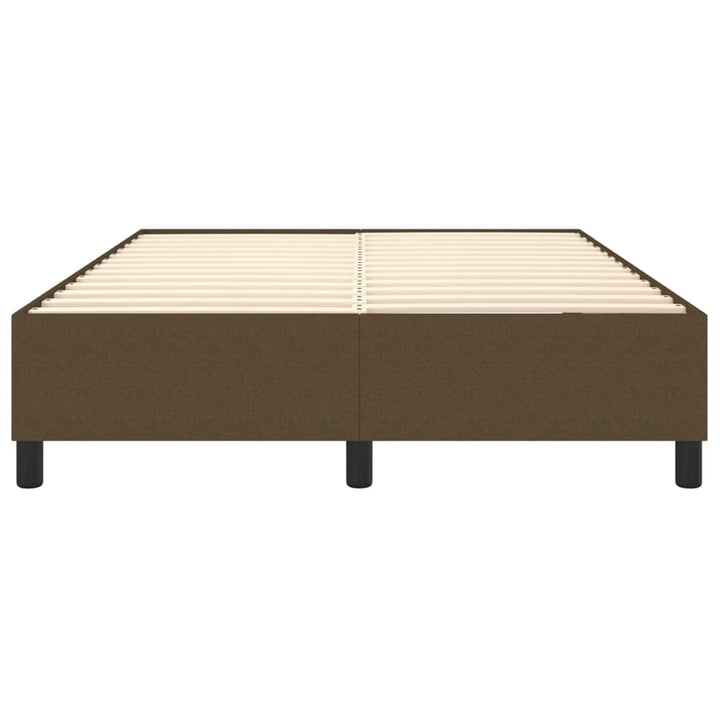 Boxspring sengeramme 140x200 cm stof mørkebrun