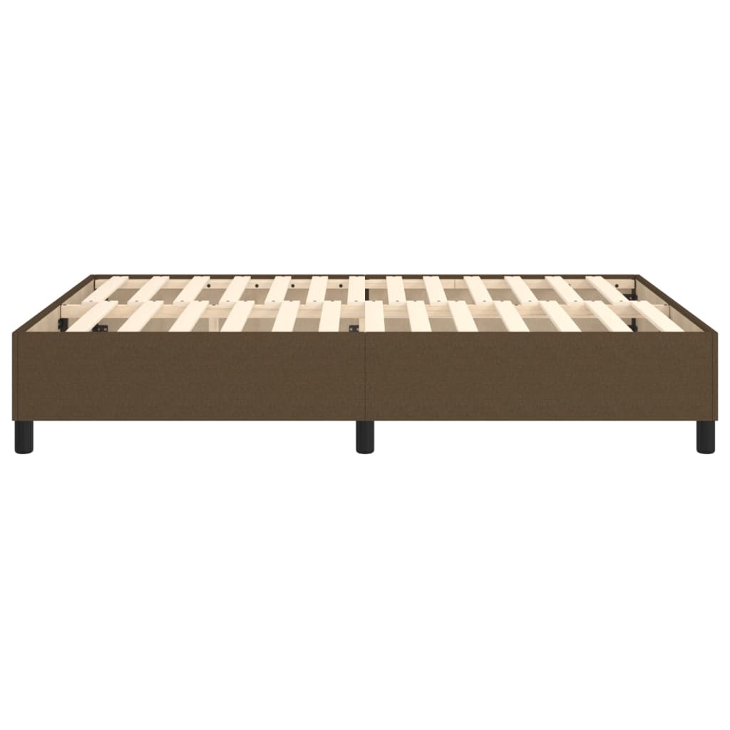 Boxspring sengeramme 140x200 cm stof mørkebrun