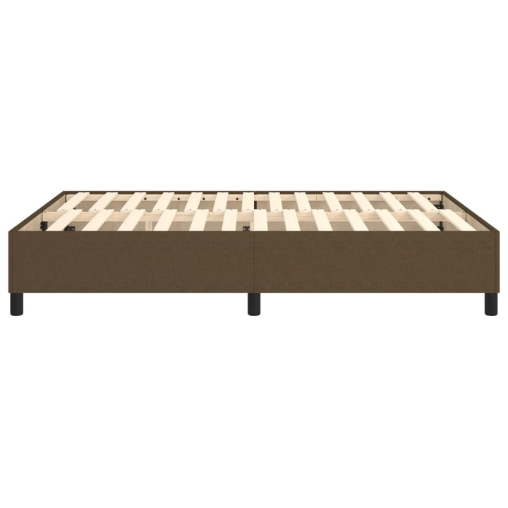 Boxspring sengeramme 140x200 cm stof mørkebrun