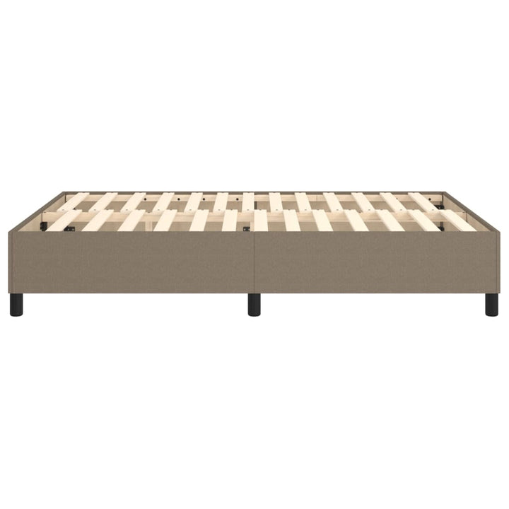 Boxspring sengeramme 140x200 cm stof gråbrun