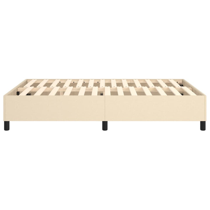 Boxspring sengeramme 140x200 cm stof cremefarvet