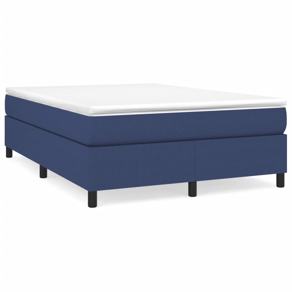 Boxspring sengeramme 140x200 cm stof blå