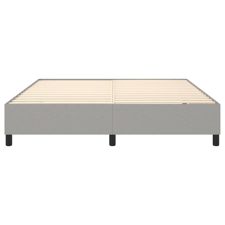 Boxspring sengeramme 160x200 cm stof lysegrå