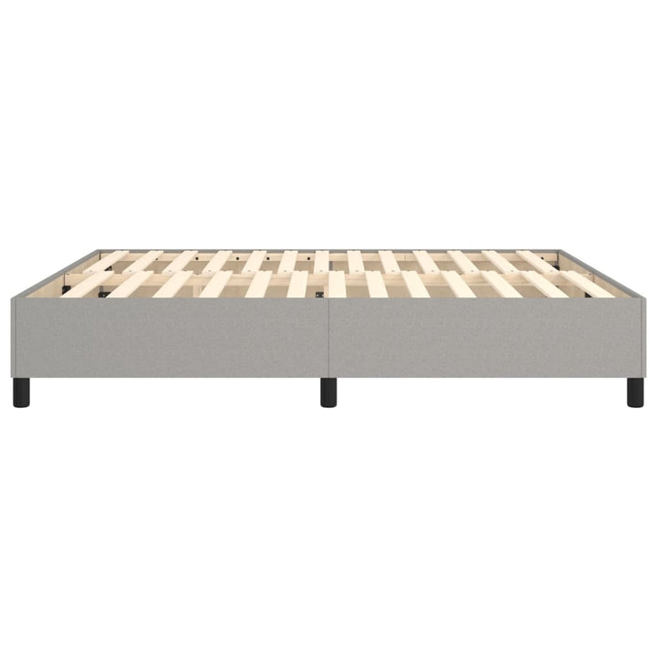Boxspring sengeramme 160x200 cm stof lysegrå