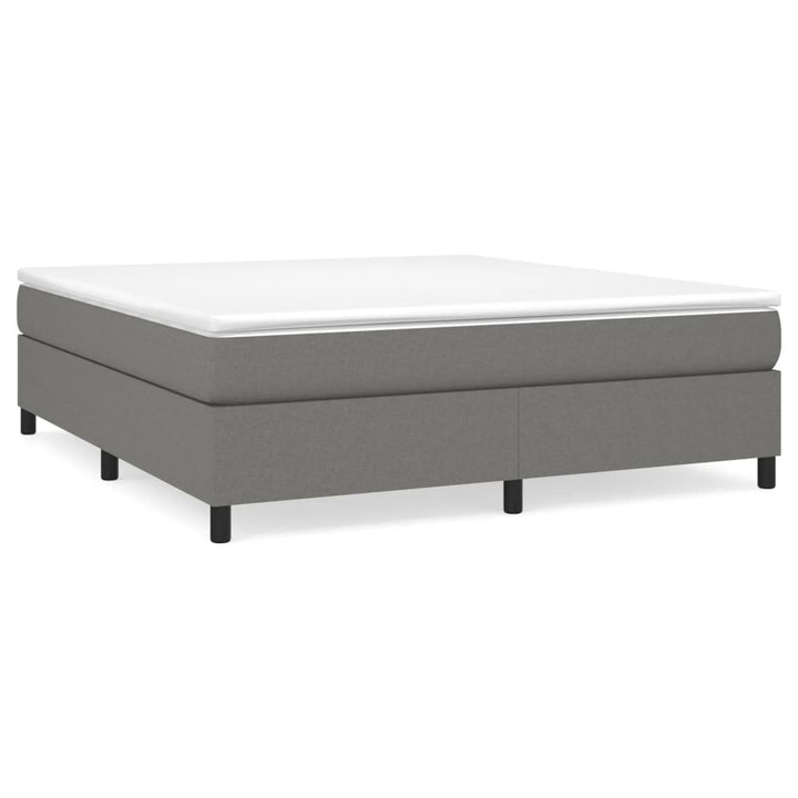 Boxspring sengeramme 160x200 cm stof mørkegrå