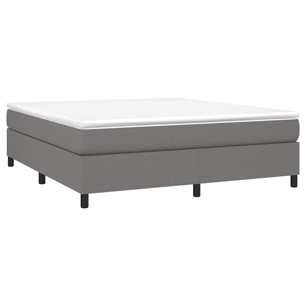 Boxspring sengeramme 160x200 cm stof mørkegrå