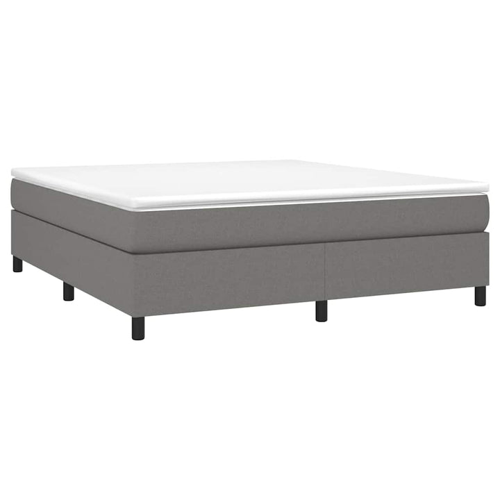 Boxspring sengeramme 160x200 cm stof mørkegrå