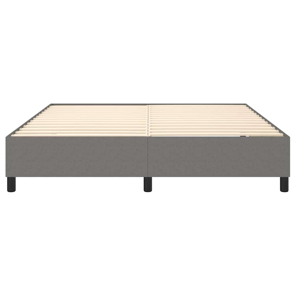 Boxspring sengeramme 160x200 cm stof mørkegrå