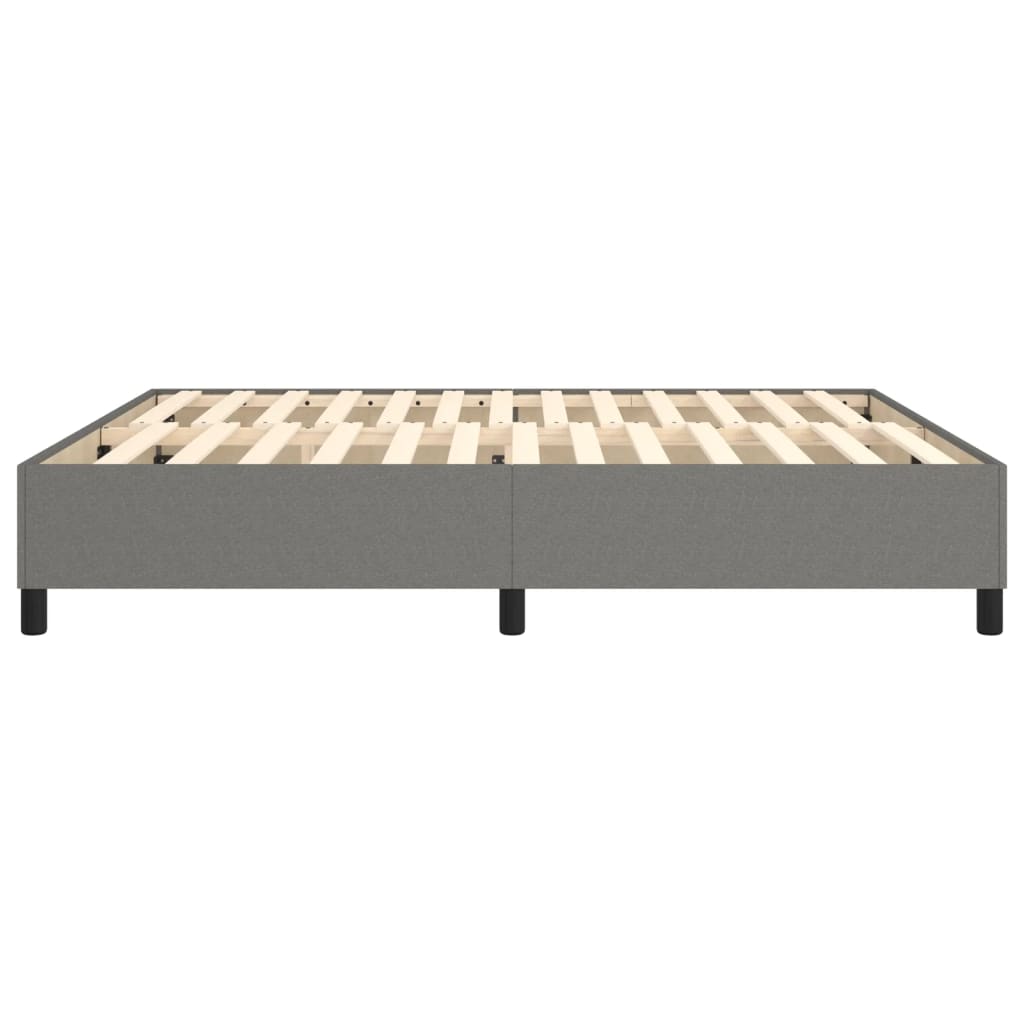 Boxspring sengeramme 160x200 cm stof mørkegrå