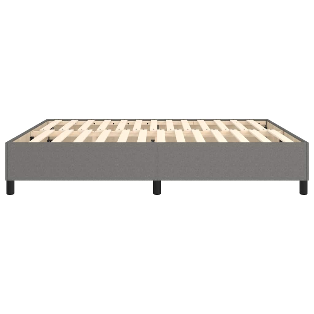 Boxspring sengeramme 160x200 cm stof mørkegrå