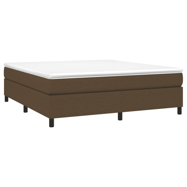 Boxspring sengeramme 160x200 cm stof mørkebrun