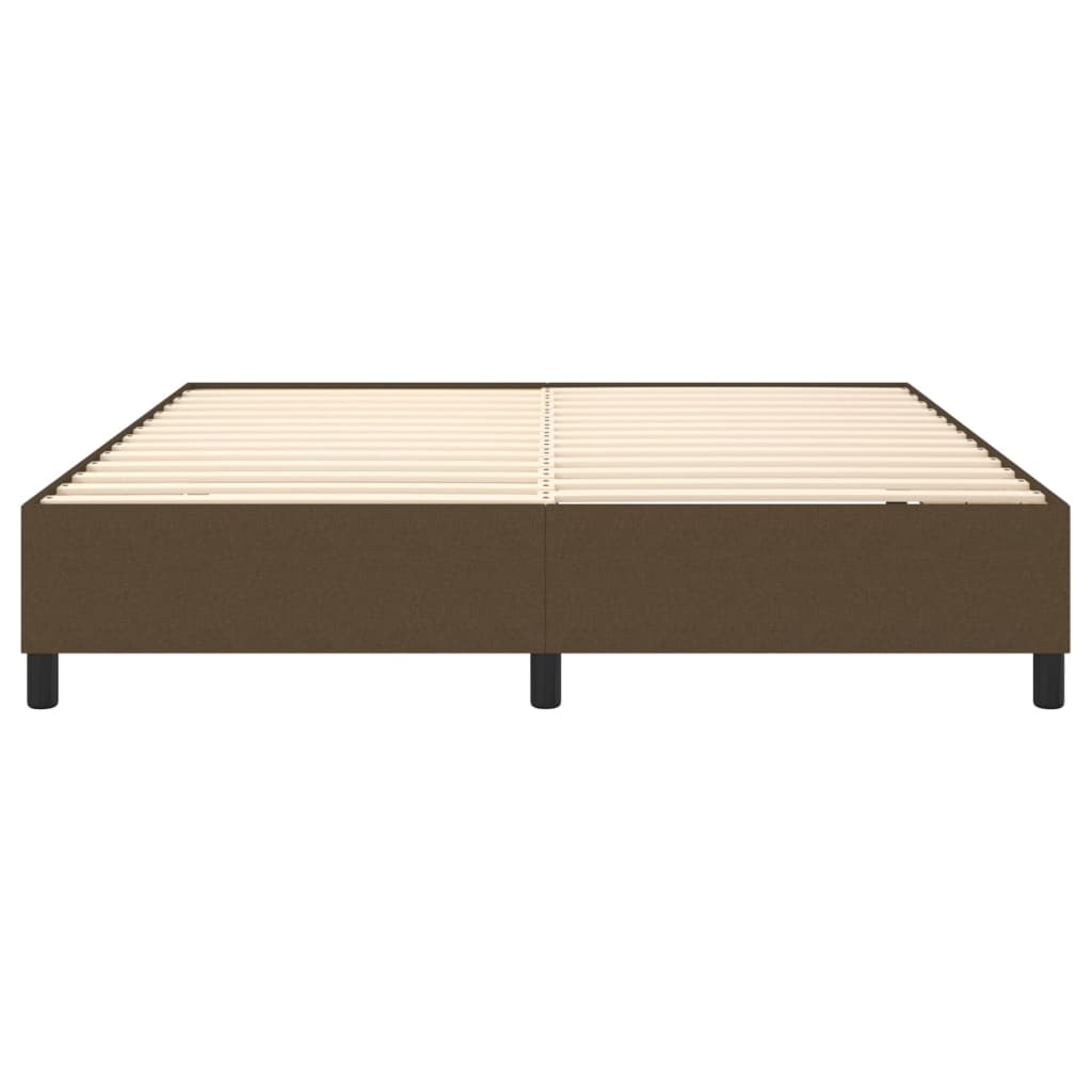 Boxspring sengeramme 160x200 cm stof mørkebrun