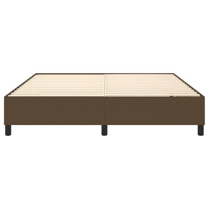 Boxspring sengeramme 160x200 cm stof mørkebrun