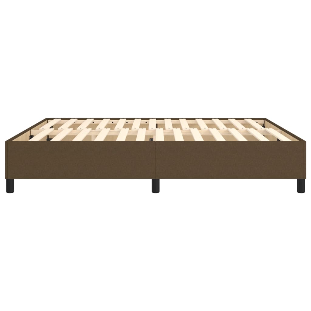 Boxspring sengeramme 160x200 cm stof mørkebrun