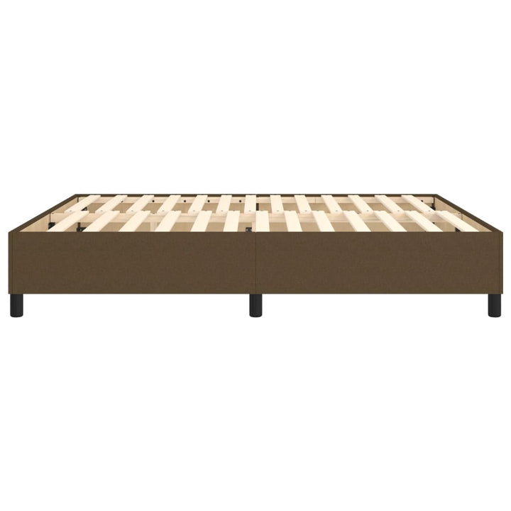 Boxspring sengeramme 160x200 cm stof mørkebrun
