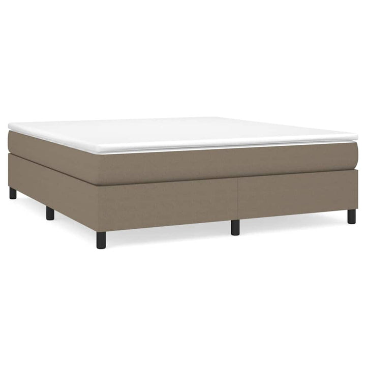 Boxspring sengeramme 160x200 cm stof gråbrun