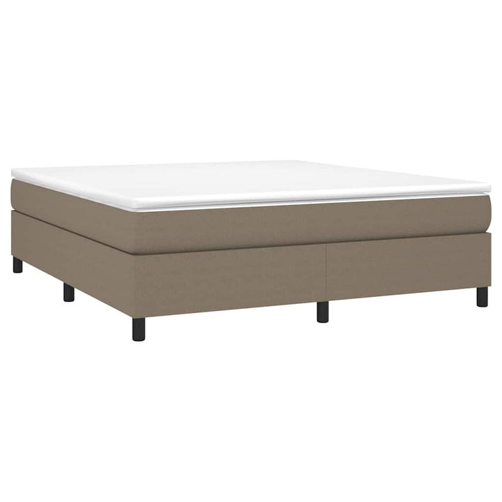 Boxspring sengeramme 160x200 cm stof gråbrun