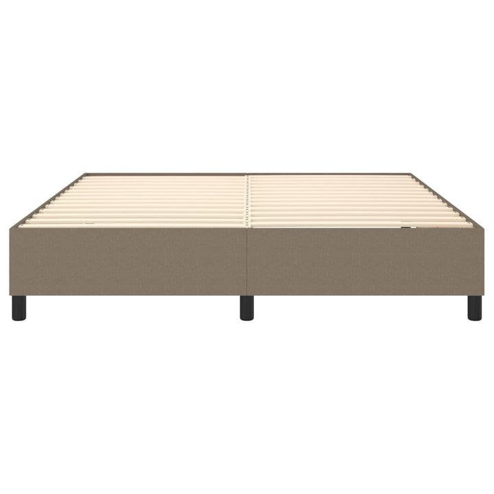 Boxspring sengeramme 160x200 cm stof gråbrun