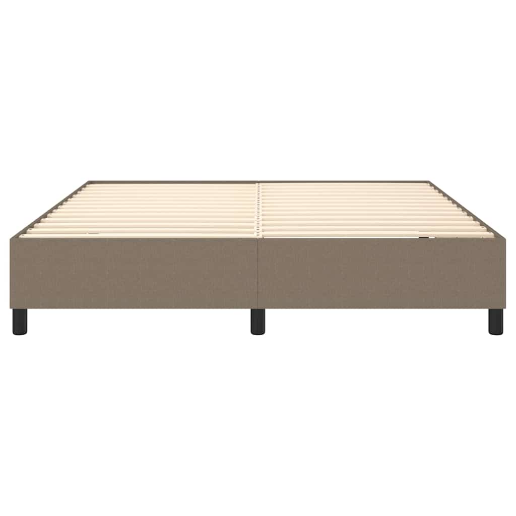 Boxspring sengeramme 160x200 cm stof gråbrun