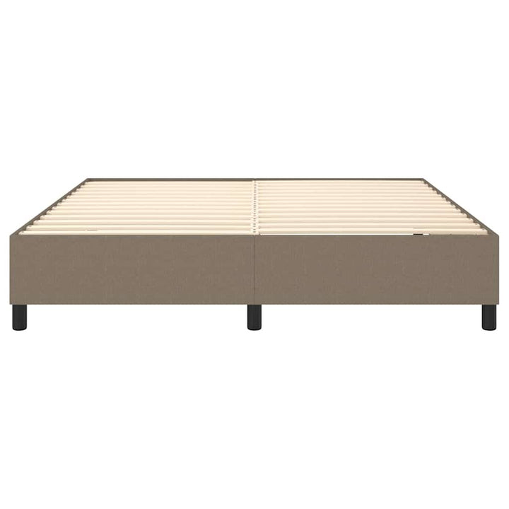 Boxspring sengeramme 160x200 cm stof gråbrun