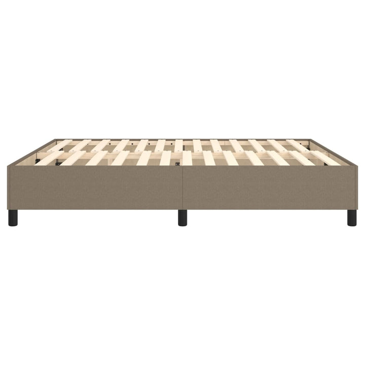 Boxspring sengeramme 160x200 cm stof gråbrun