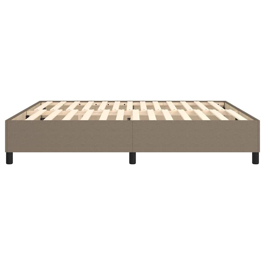 Boxspring sengeramme 160x200 cm stof gråbrun