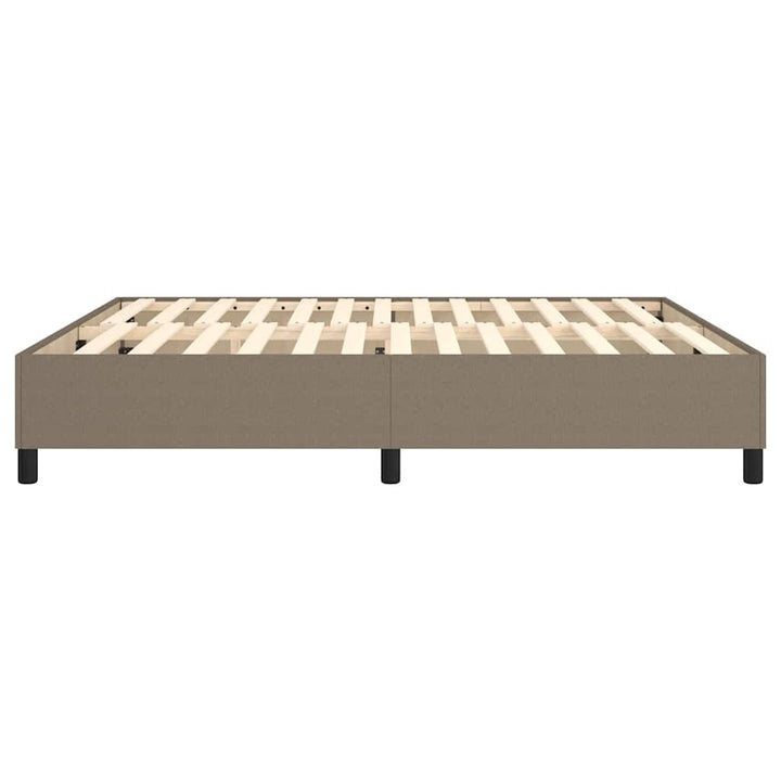 Boxspring sengeramme 160x200 cm stof gråbrun