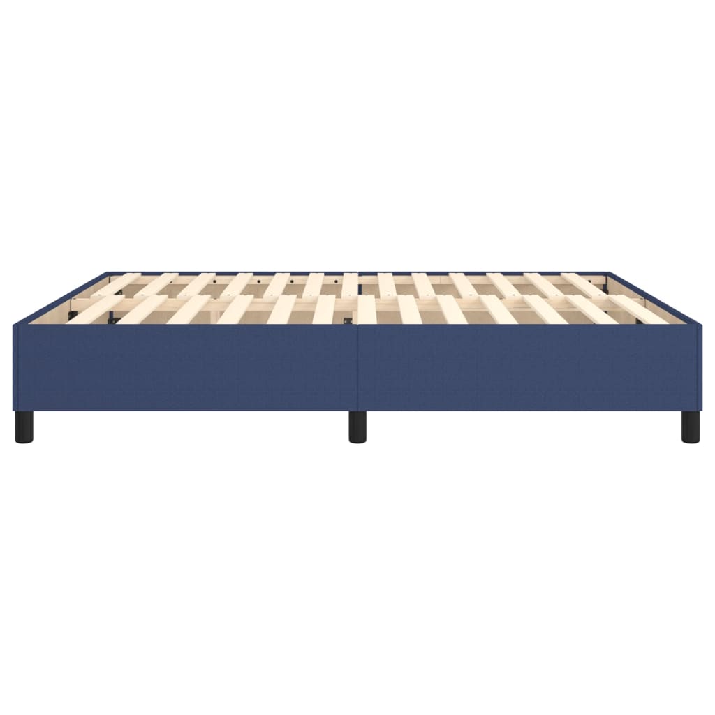 Boxspring sengeramme 160x200 cm stof blå