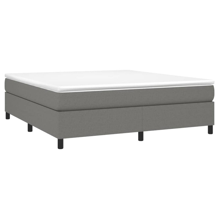 Boxspring sengeramme 180x200 cm stof mørkegrå