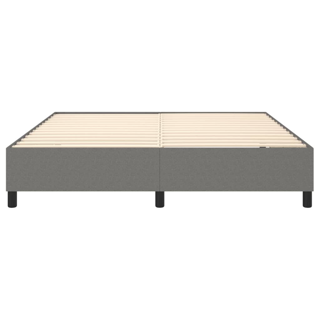 Boxspring sengeramme 180x200 cm stof mørkegrå