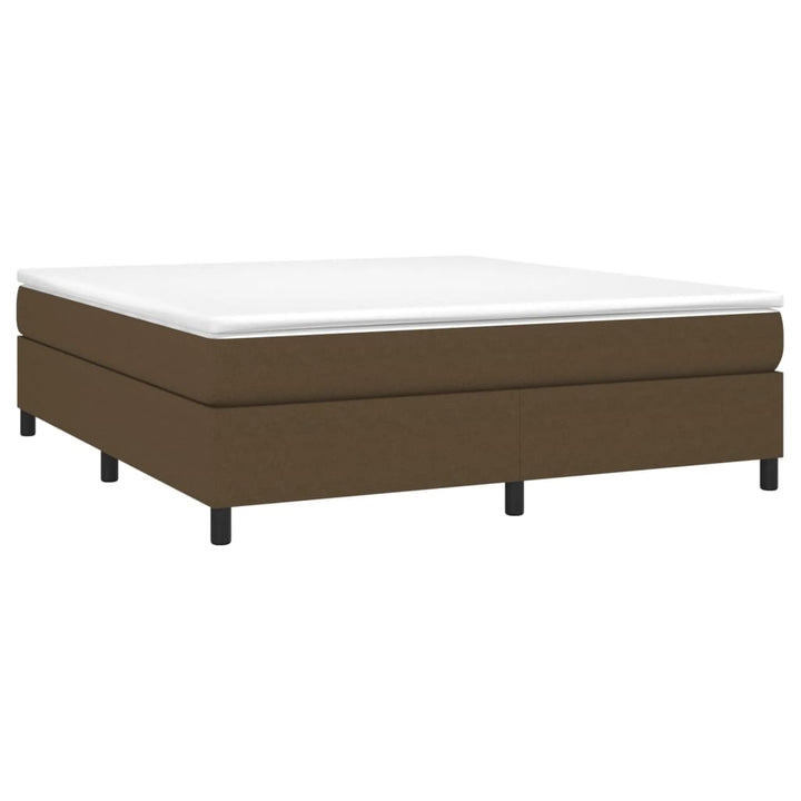 Boxspring sengeramme 180x200 cm stof mørkebrun