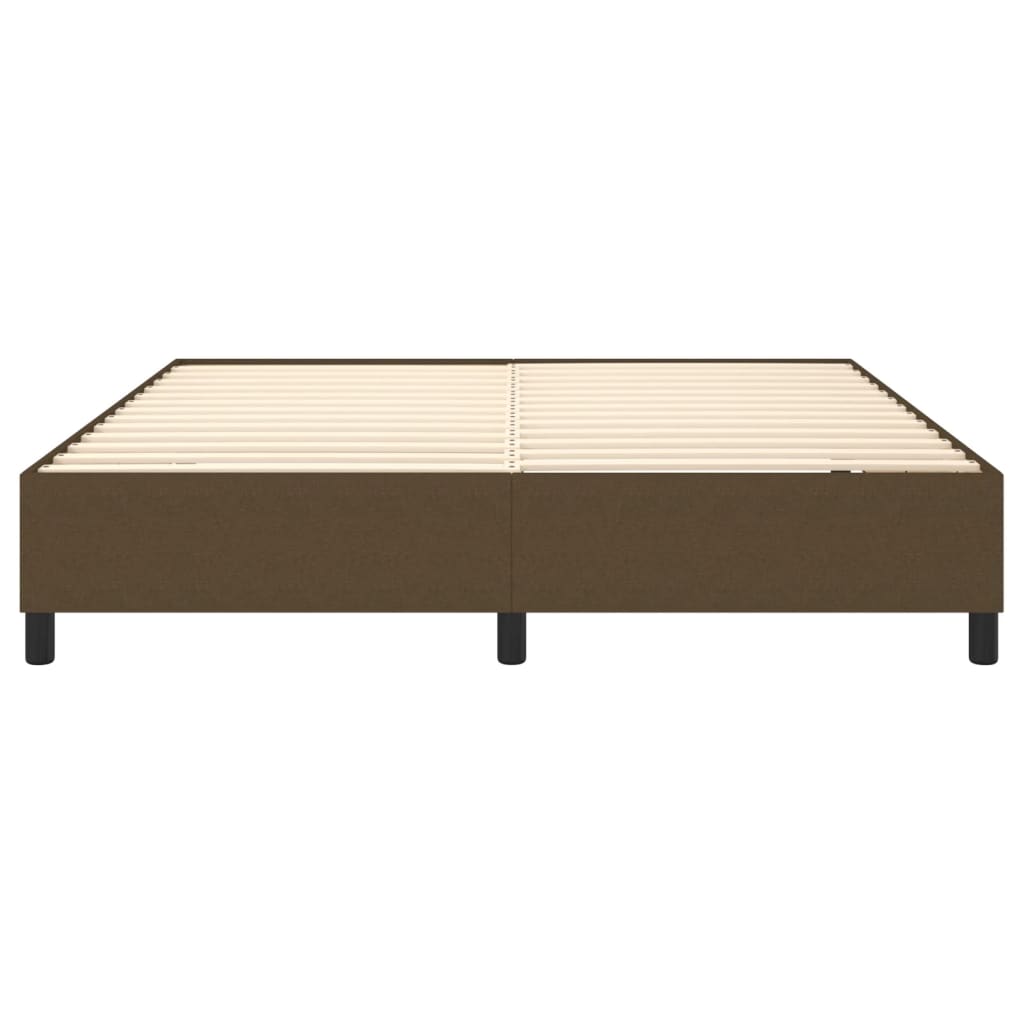 Boxspring sengeramme 180x200 cm stof mørkebrun