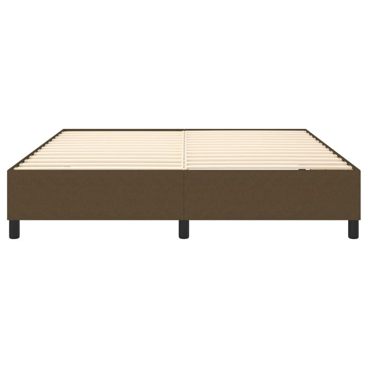 Boxspring sengeramme 180x200 cm stof mørkebrun