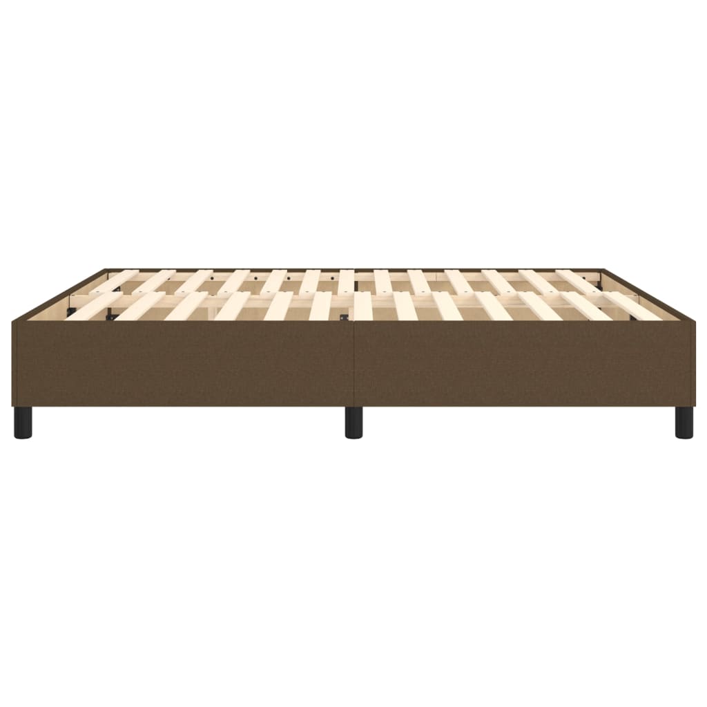 Boxspring sengeramme 180x200 cm stof mørkebrun